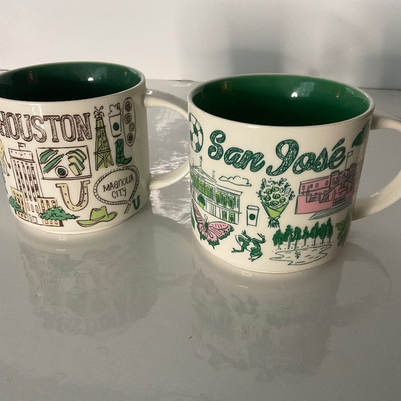 2 STARBUCKS BEEN THERE SERIES ACROSS THE GLOBE SERIES HOUSTON / SAN JOSE - Picture 1 of 5